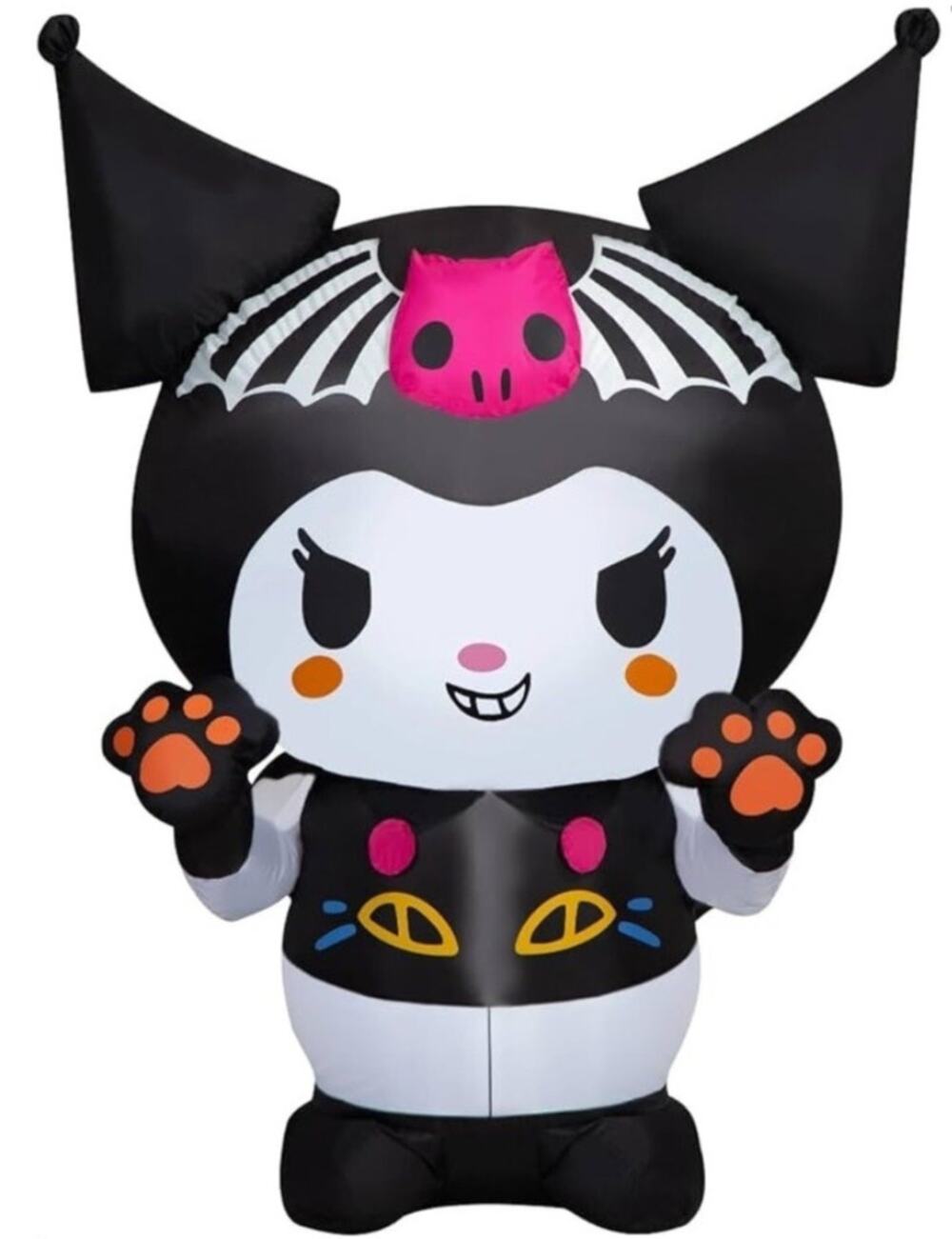 Sanrio Kuromi Hello Kitty Halloween Inflatable Bat Vampire Airblown 4.5ft